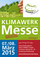 Mahnke Baugeschäft auf der 8. Klimawerk Messe am 07. + 08.03.15 bei Holz Herbst in Lüneburg